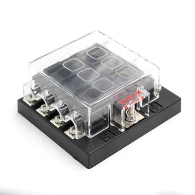 China Hot New Promotion Style ABS Fuse Box Car Fuse Box 6 Way Blade Fuse Box For RV And Caravan for sale