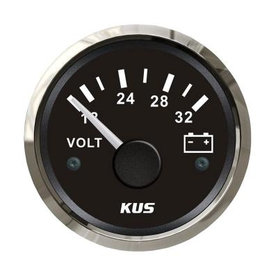 China 52mm Voltmeter Volt Gauge Meter 24V/16-32V With Backlight For ATV UTV Marine RV Automobile ZX-FM-KE0008 for sale