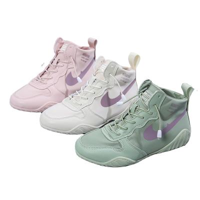 China CUSHIONING women S casual shoes girl ladies flat shoes women sport cheap fashion white pink running newcomers shoes sneakers for women for sale