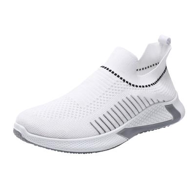 China CUSHIONING 2021 new flight weaving trend four seasons foot socks men's sports shoes men's breathable sports shoes for sale