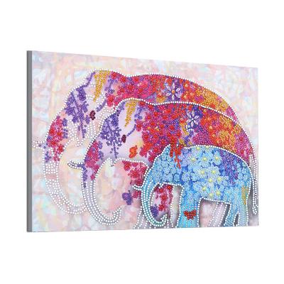 China Cunzhen CLASSIC Customized Luminous Round Diamond Painting Diamond Paintings Suppliers Diamond Painting Elephant 30*40cm Dz519 3d 5d for sale