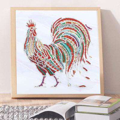 China CLASSIC Cunzhen Customized 30*30cm Dz520 Diamond Painting Cock Custom Diamond Painting Led Diamomd Painting for sale