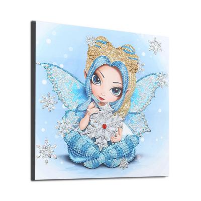 China Cunzhen CLASSIC Customized 30*30cm Dz537 Children's Elf Fairies Paintings Fairy Rhinestone Rhinestone Children Kids for sale