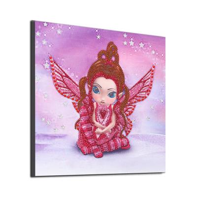 China Realistic Cunzhen Customized 30*30cm Fairy Dz538 Painting For Children 5d Diamond Drawing Cartoon Paintings for sale