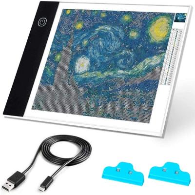 China Hot Sale DIY Painting Dimmable A4 Board Toys Amazon Digital Drawing Tablet Diamond Painting A4 Led Light Pad for sale