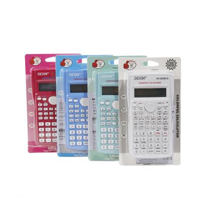 China Stationery Scientific Universal Battery Function Desktop Plastic Scientific Calculator for sale