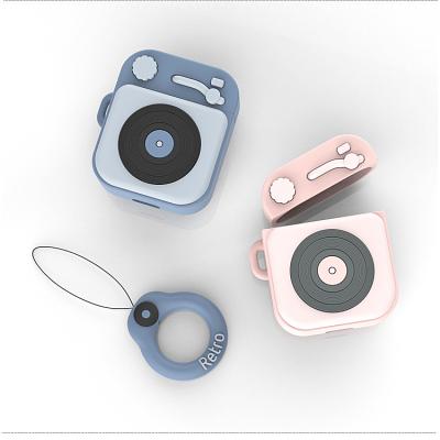 China Vivid Creative Popular Small Earphone Cartoon Durable Color Silicone Protective Case for sale