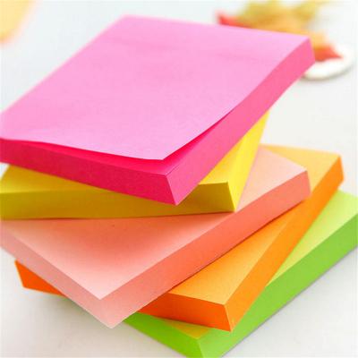 China 76*76mm Color Size Self Adhesive Paper Stick Custom Stationery Decorative Memo Pads for sale