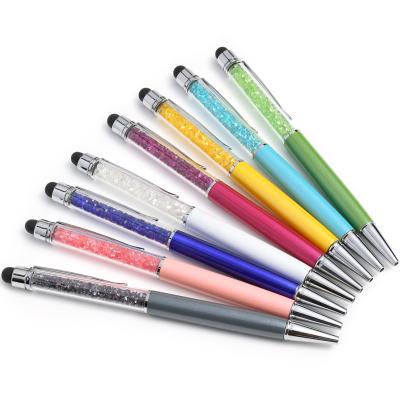 China Wholesale Fashion Stylus Glitter Powder Starry Stationery Writing Crystal Pen for sale