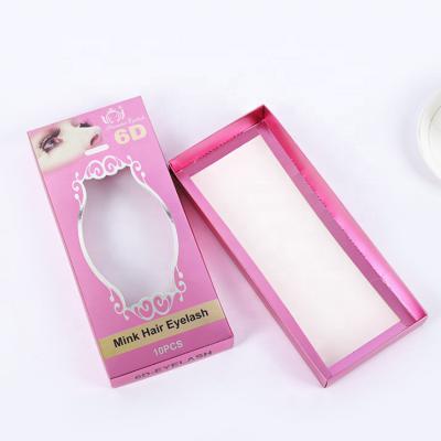 China China Recyclable Factory Customized Eyelash Box Pink Empty Packaging Paper Boxes for sale