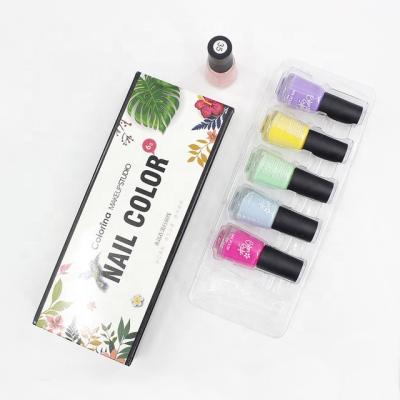 China Recyclable Colorful Cosmetic Gift Box Storage Insert Nail Polish Packaging Box for sale