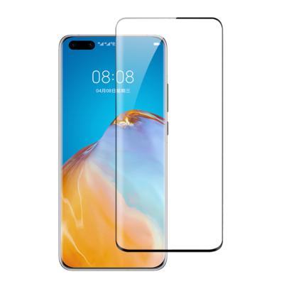 China Mobile Phone Wholesale Huawei Screen Protector HD Clear 3D Curved Full Coverage 9H Tempered Glass For P40 Pro Glass Protector for sale