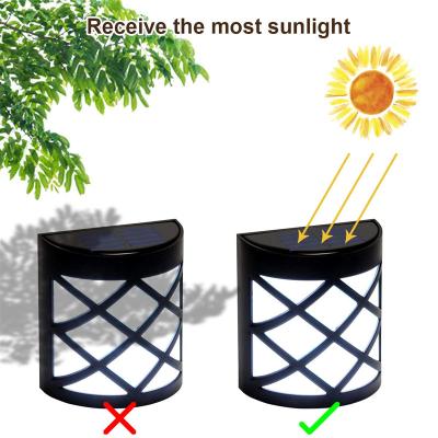 China Borosilicate Glass Solar Power LED Garden Pathway Yard Stairs Lamp Outdoor Waterproof Light Saving LED Solar Wall Lamp for sale