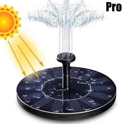 China Contemporary Solar Outdoor Solar Water Fountain Waterfall Bird Bath Garden Fountain Garden Fountain Pump for sale