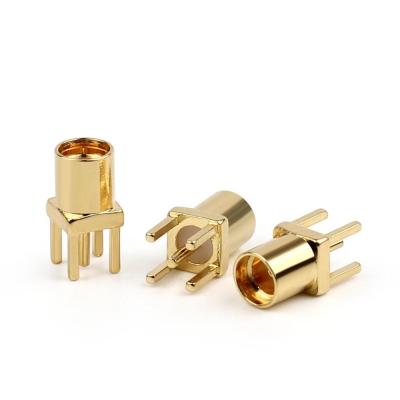 China RF MMCX PCB Female Mount RF Straight Coaxial Connector Jack Solder for sale