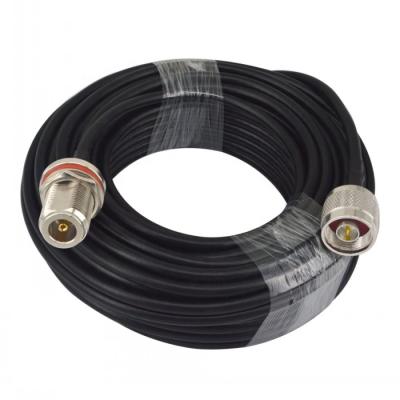 China Telecommunication 15m Male N Plug To Female N Bulkhead RG58 Antenna Extension Cable Assemble for sale