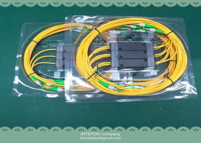 China Fiber coupler, 1310nm &1550nm, module, 90x20x10mm ABS module, 3.0mm loose tube, FC/APC connector. for sale