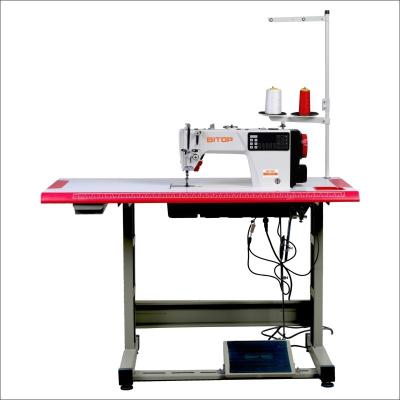 China BT-980-D4 programmable industrial automatic lockstitch pattern sewing machine with automatic trimmer for sale