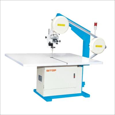 China Adjusted high efficiency cutting speed tape knife fabric cutting machine with special air-floted blowing device for sale