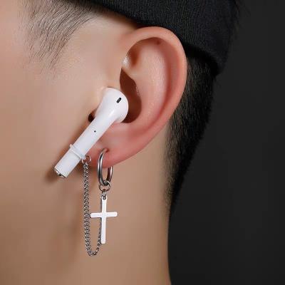 China Fashionable Water Resistant Gogem Anti Loss AirPods Ear Cuff With Ear Loops Silicone Band Wireless Bluetooth Earphone Accessories For Unisex for sale