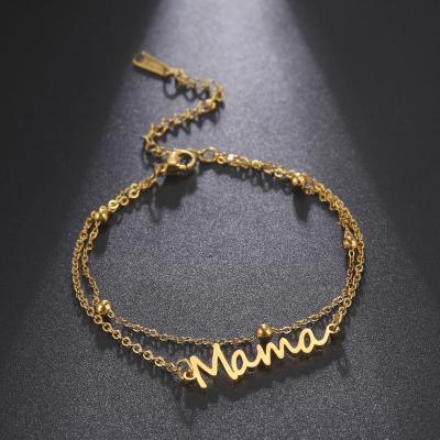 China Gogem Fast Delivery MOM Ready Bracelet Water Resistant Mother's Day Best Wish Mom Gift Water Resistant Running Jewelry for sale