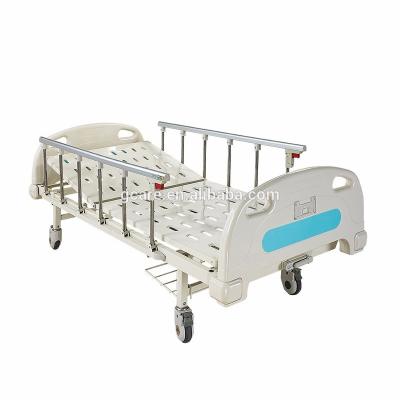 China Kangshen Modern High Quality Cheap Medical Single Hospital Bed Metal Semi Manual Fowler Hospital Nursing Furniture 12 Months Available for sale