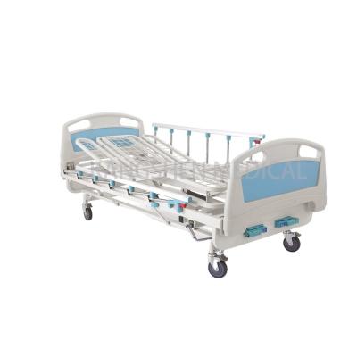 China Kangshen SK005-2 hospital bed available in days 5 days 5 function Icu metal electric cheap folding hospital bed for patient used for sale