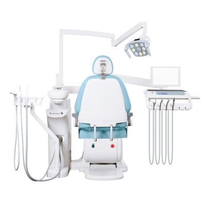 China Dentist Working Partner Dental Unit Safety Disinfection Ergonomic Design Full Option Foot Check Lamp Led Medical Dental Clinic Dental Chair Set for sale