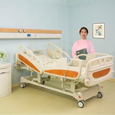 China 3-Function Electric Multifunctional Electric Folding Hospital Bed for sale