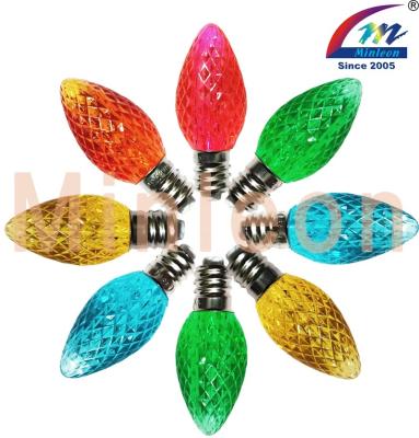 China Custom Minleon C7 Bulbs Commercial Grade 110V C7 LED Christmas Replacement E12 Bulbs Base IP65 For Christmas Decor for sale