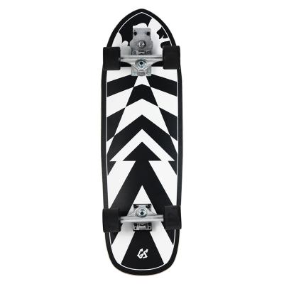 China Adult GS Surfskate Skateboard 32inch Direct Custom OEM With 7 Ply Maple Deck Wood CX4 Or C7 Or S7 Truck Gallosoul For Adults for sale