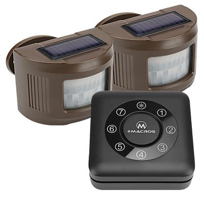 China 1 Mile 7-Zone Outdoor Vigilant Solar Wireless Window Door Open 1/2 car alarm sms receiver& 2 open sensors for sale