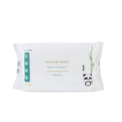 China Baby Soft Baby Wipes Without Sample Dampness With Alochol Free Private Label Baby Flushable Wet Wipes for sale