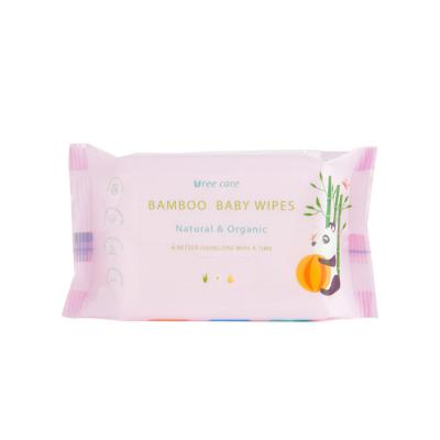 China 100% Moisture Baby Wet Wipes Bamboo Super Soft Cleaning Bamboo Baby Wipes Biodegradable Bamboo Baby Wet Wipes for sale