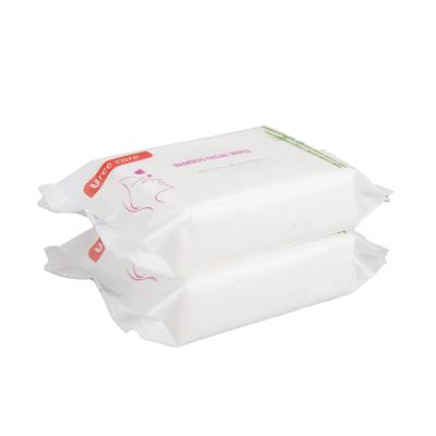 China New Alochol Wet Biodegradable Free Flow-Pack Biodegradable Feminine Facial Wipes Moisture Face Cloth Wipes for sale