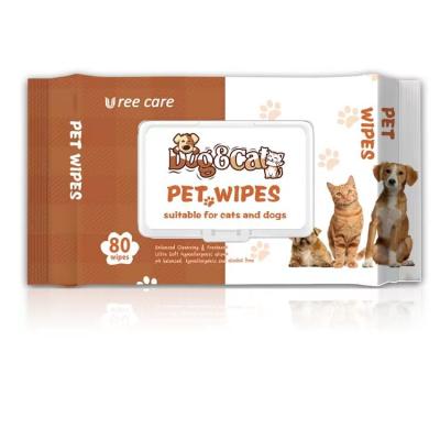 China Viable Most Popular Best Selling Deodorizer Pet Grooming Wipes Pet Wet Wipes For Cats And Dogs Pet Cleaning Wipes for sale