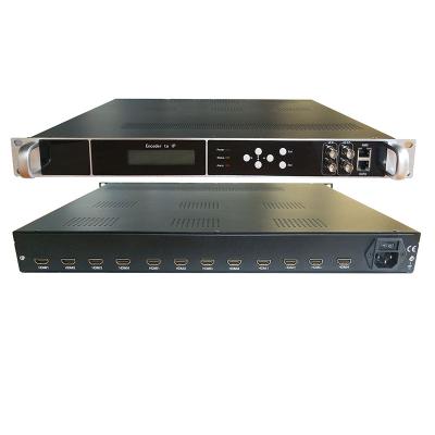 China HD Video Signal Conversion Digital Signal to IP ASI Broadcast TV Equipment Hotel TV System 12 CH HD Video Encoder for sale