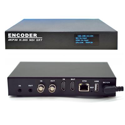 China Ultra-definition 4k/H265/H264 encoder, Web Live Streaming, HDMI/SDI to IP network TV system 4KP30 (HTTP/UDP/rtsp/rtmp) for sale