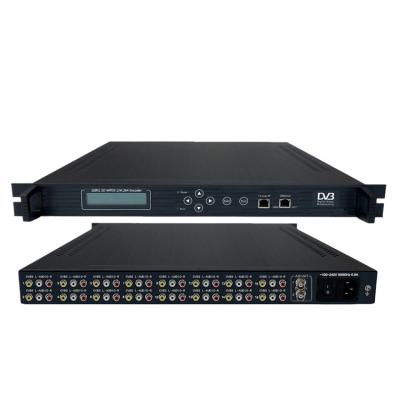 China 16 in 1 PAL NTSC Video Encoder MPEG2 H.264 SD CVBS Input ASI IP TS Over UDP Multicast Unicast IP Encoder 1316A for sale