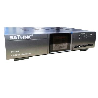 China Satlink ST-7990 TV Signal System Color LCD Composite Video H.264 AV/HD Encoder to DVB-T/DVB-C/ISDBT Encoder Modulator for sale