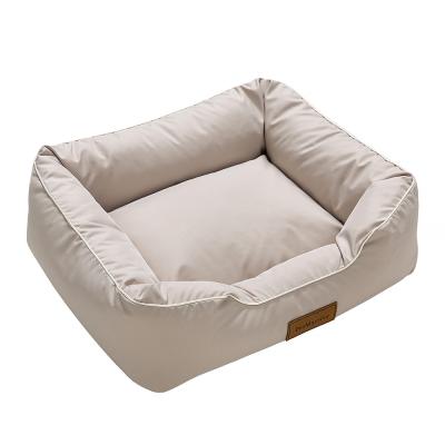 China Best Selling Travel Down Cotton Pet Bed Waterproof Comfortable Dog Cat Winter Bed for sale