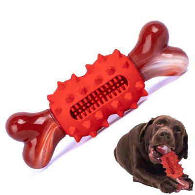 China 2022 Viable Hot Sale Amazon Pets Explosive Chew Bite-Resistant Nylon Rubber Pet Bones Molar Teeth Remover Toys for sale