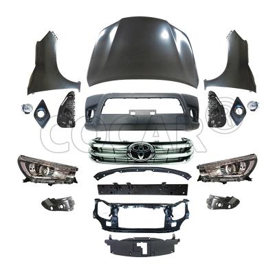 China COCAR Plastic Facelift Body Kit For Vigo 2012-2015 Upgrade To Revo 2016-2019 for sale