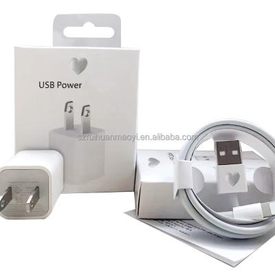 China Mobile Phone Cell Phone Travel Wall Charger for iPhone 6 7 8 and X XS Max XRs Adapter 1a5V1A Usb Power Adapter 5w USA Charger for sale