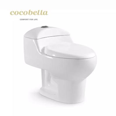 China Modern Sanitary Set Toilet Bowl Double-Flow Ceramic Ware WC Single Piece Luxury Toilet for sale