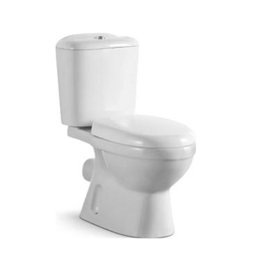 China Double-Flow Factory Directly Sell Water Closet Siphonic Cupc Automatic Oval Two-Piece Toilet for sale