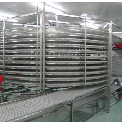 China Bread Cooling Automated Bakery Production Line , Spiral Cooling Tower For Bread Products for sale