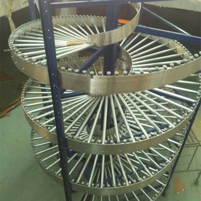 China Cartons/crates/trays/crates gravity roller lifting screw conveyor for carton bottom loading for sale