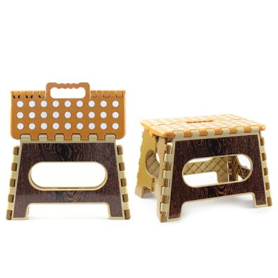 China New Design IML Foldable Firm Printing Plastic Stool for sale