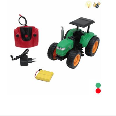 China Toy Wholesale Children's Toy Model Farmer Car Toy Remote Control Electric Light /Music 4 Channel Tractor for sale